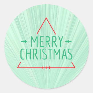 Sticker Rond Simple Christmas