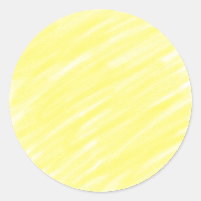Sticker Rond simple couleur solide simple personnalisé jaune pa (Devant)