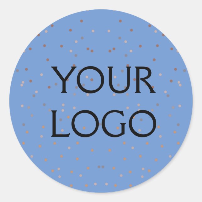 Sticker Rond simple et minimal ajoutez votre logo/votre design  (Devant)