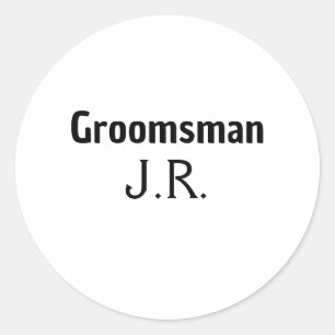 Sticker Rond SIMPLE MINIMAL ajoutez votre nom personnalisé garç