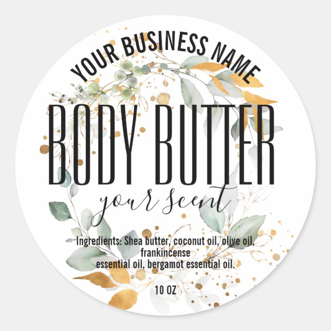 STICKER ROND SIMPLE MINIMALISTE BODY BETTER (Devant)