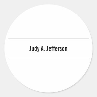 Sticker Rond Simple minimaliste classique simple