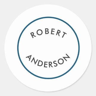 Sticker Rond Simple minimaliste moderne unique