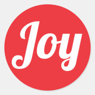 Sticker Rond Simple Moderne Minimaliste Joyeux Noël Moderne