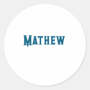 Sticker Rond simple monogramme de lettre initiale ajoutez votre