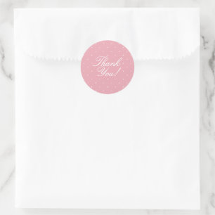 Sticker Rond Simple Rose Jolies Taches Bébé Fait Dodo