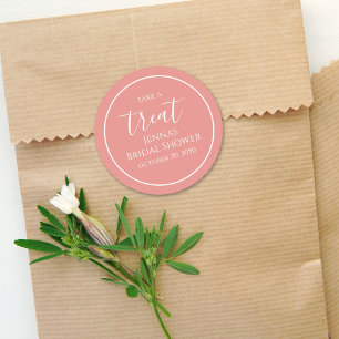 Sticker Rond Simple roseau mariage calligraphie aquarelle