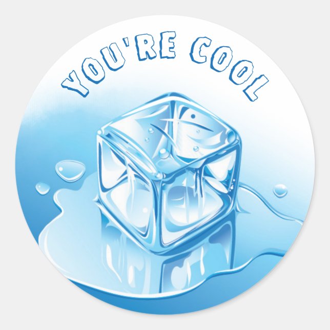 Sticker Rond Simple Vous êtes enseignant Cool (Devant)