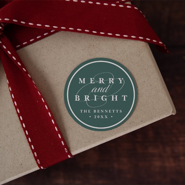 Sticker Rond Simplement Joyer l'épinette | Vacances personnalis (Créateur téléchargé)