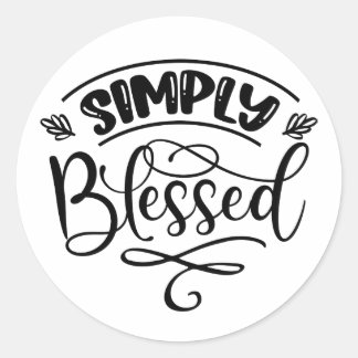 Sticker Rond SIMPLY Blessed