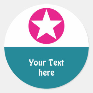 Sticker Rond Simply Symbols - dot STAR + vos idées