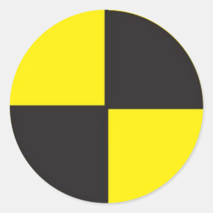 Sticker Rond simulacres d'essai d'accident, R&D