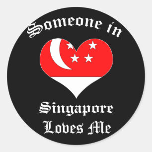 Sticker Rond Singapour