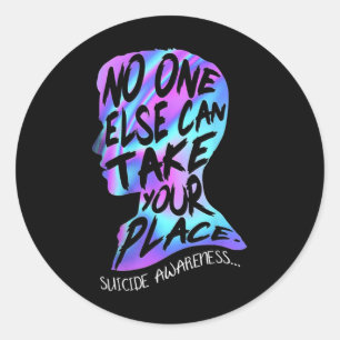 Sticker Rond Sinon, Vous Pouvez Prendre Place Suicide Sensibili