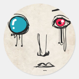 Sticker Rond Sir Cyborg