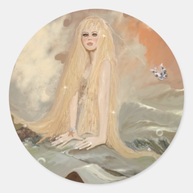 Sticker Rond Sirène 1 (Devant)