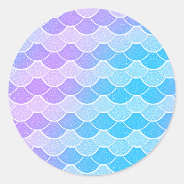 Sticker Rond Sirène - Balances Pastel (Devant)