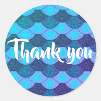 Sticker Rond Sirène - Merci