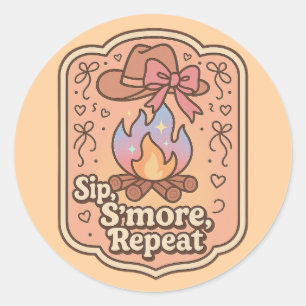 Sticker Rond Sirote, Fais un câlin, Répète - Badge Rétro de Cam