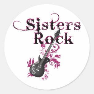 Sticker Rond Sisters Rock