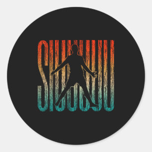 Sticker Rond Siuuu Drôle de Football Garçons Hommes Femmes Foot