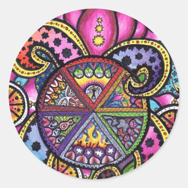 Sticker Rond "six" (Devant)