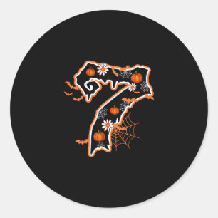 Sticker Rond Six Seven 6 7 Mème Drôle Costume Design Couples