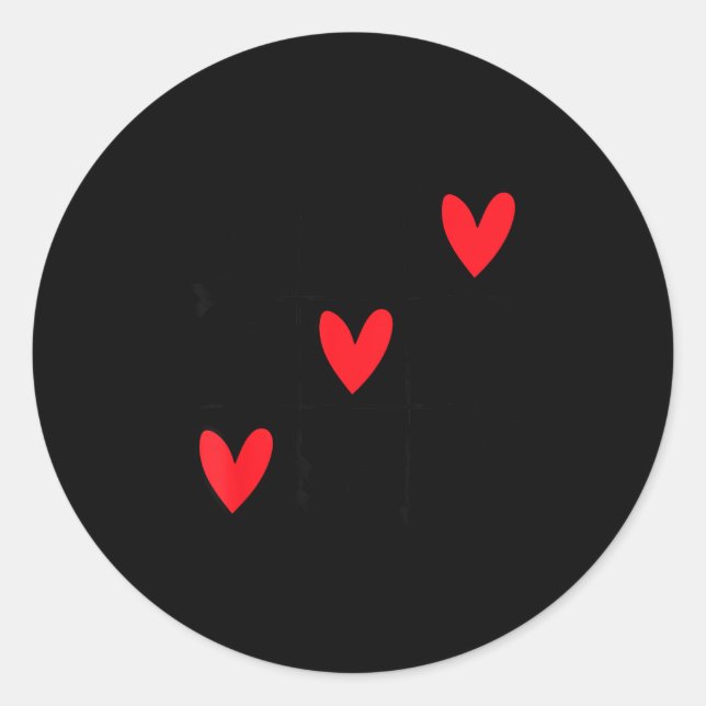 Sticker Rond Six Seven Gamer 67 Valentines Day 6 7 Funny  (Devant)