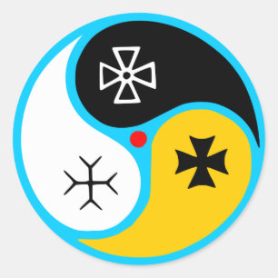 Sticker Rond SIX Symbole d'ssianisme