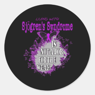 Sticker Rond Sjogren's Syndrome Sensibilisation au Syndrome Wa