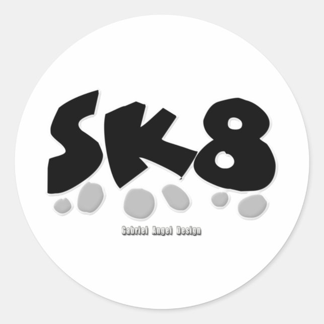 STICKER ROND SK8 (Devant)