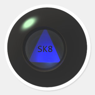 Sticker Rond sk8_ball