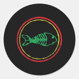 Sticker Rond Ska Punk Hommes Femmes Mères Fête des pères