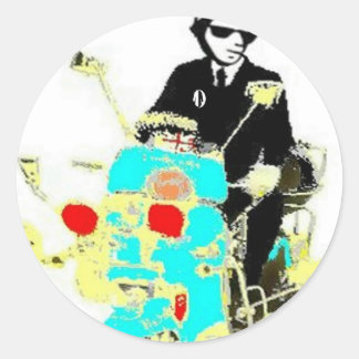 Sticker Rond Ska Sur Une Scoot