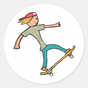 Sticker Rond Skateboard