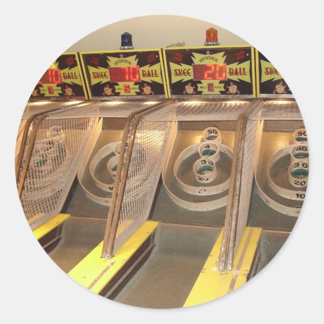 STICKER ROND SKEE BALL ! (Devant)