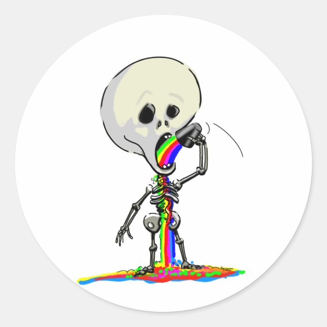 Sticker Rond sKeLeToN JuiCe (Devant)