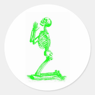 Sticker Rond skeletongreen