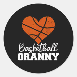 Sticker Rond Sketll Granny Heart Funny Heart Love Sketty