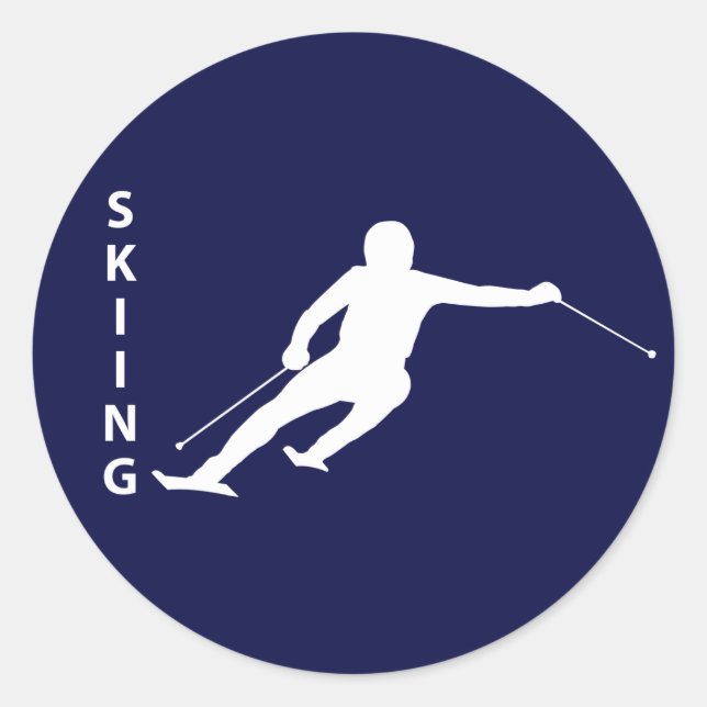 Sticker Rond Ski (Devant)