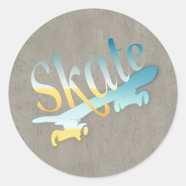 Sticker Rond Ski (Devant)