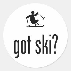 Sticker Rond Ski adaptatif