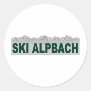 Sticker Rond Ski Alpbach