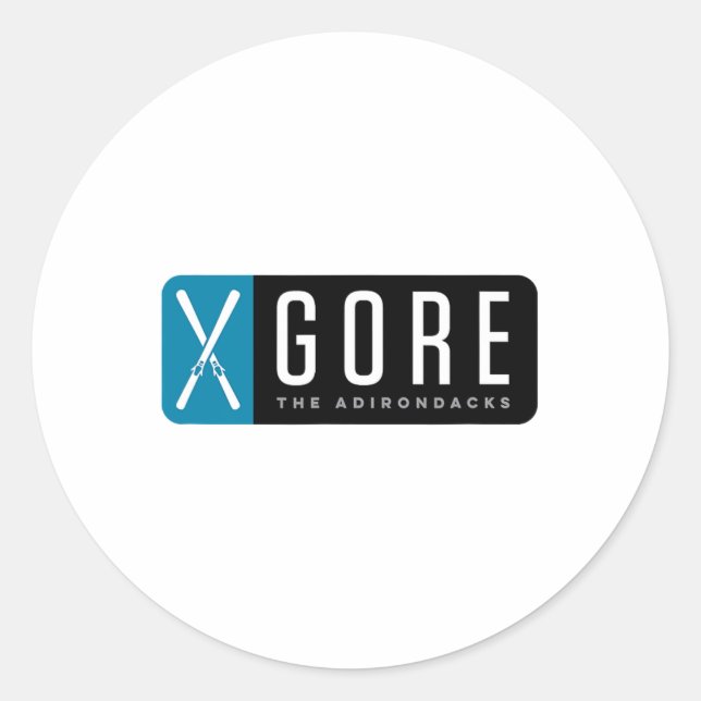 Sticker Rond Ski de Gore Mountain (Devant)