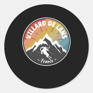 Sticker Rond Ski En France Villard de Lans