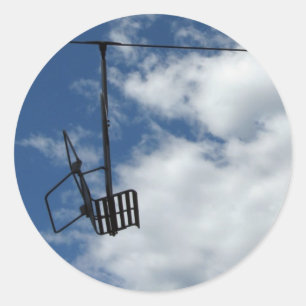 Sticker Rond Ski Lift et Sky