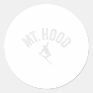 Sticker Rond Ski Mont Hood Ou (oregon) Cool Mont Hood Ski D'Hiv