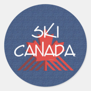 Sticker Rond Ski SUPÉRIEUR Canada