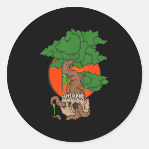Sticker Rond Skull