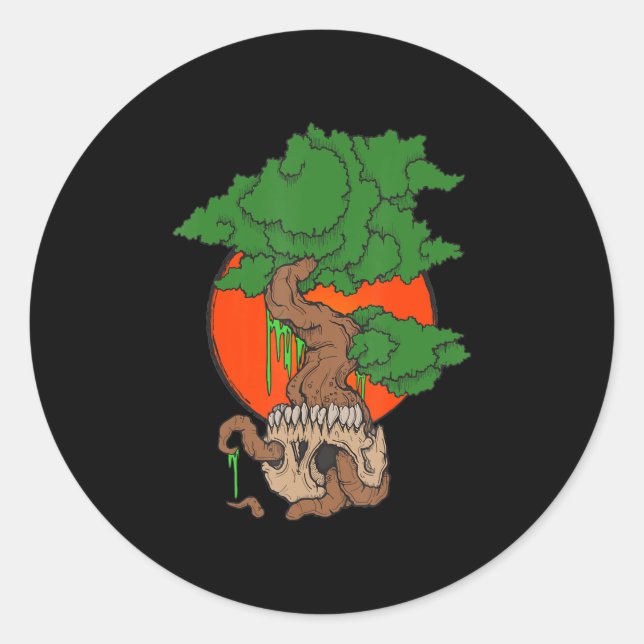 Sticker Rond Skull (Devant)